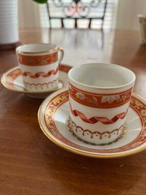 Ginori Espresso Cup & Saucer Vintage